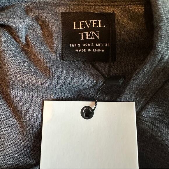 Level Ten LS Knit Long Sleeve Crewneck Tee Shirt in Navy Blue Sz S NEW‎ - Picture 3 of 6